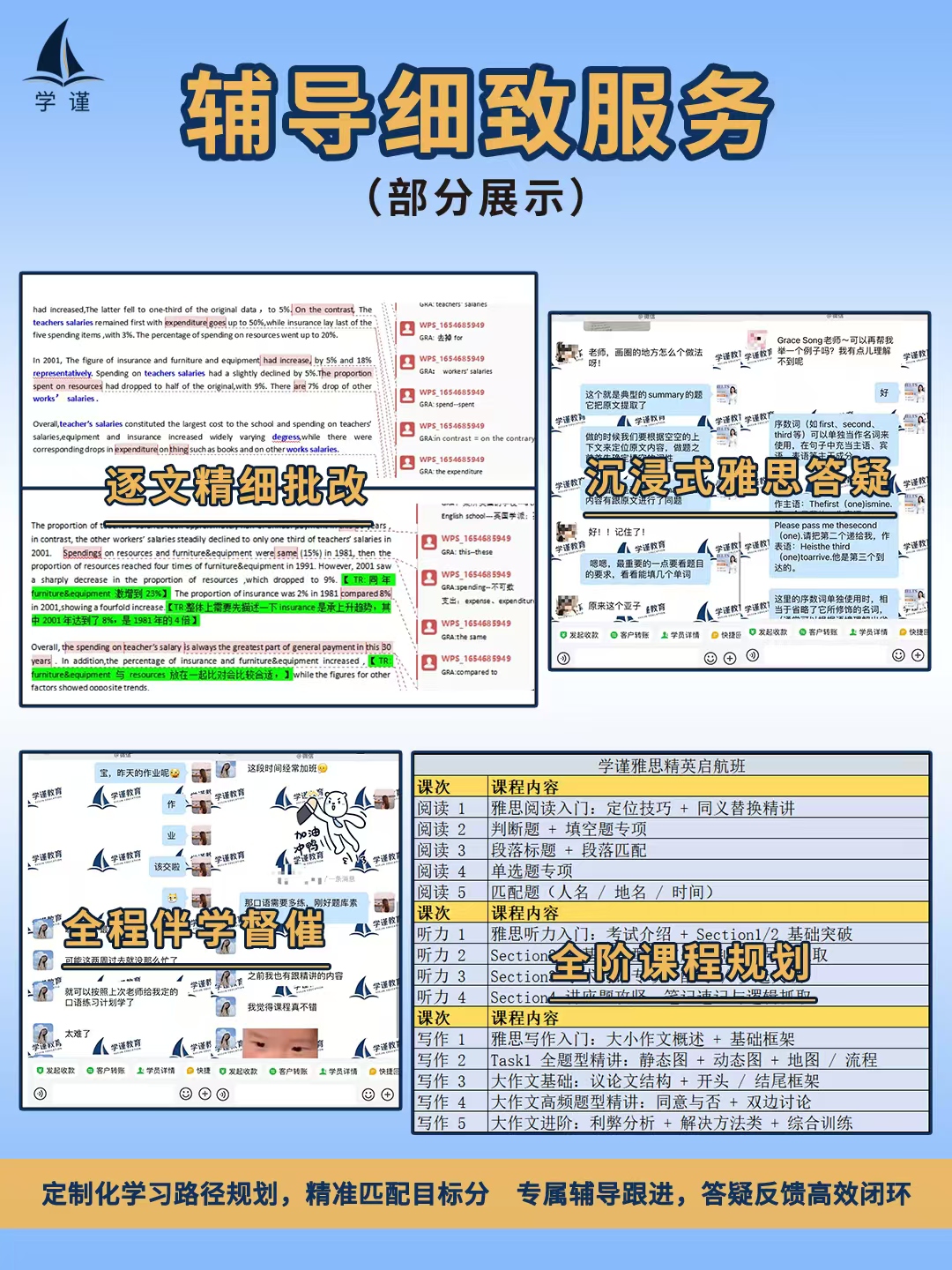 学谨雅思学员反馈宣传图